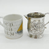 George II Sterling Silver Floral Pattern Cream Jug Antique 1733 London