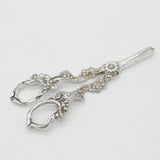 Pair of Victorian Style Sterling Silver Grape Scissors Vintage 1988 Birmingham