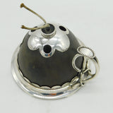 Victorian Sterling Silver & Ostrich Egg Lord William Cecil Presentation Table Lighter Antique