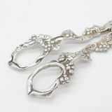 Pair of Victorian Style Sterling Silver Grape Scissors Vintage 1988 Birmingham