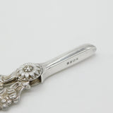Pair of Victorian Style Sterling Silver Grape Scissors Vintage 1988 Birmingham