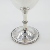 Victorian Sterling Silver Crested Chalice Or Goblet Antique 1866 London Engraved