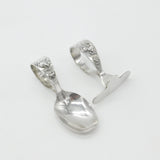 Sterling Silver Mother Hen & Chick Baby Pusher & Feeder 1938 Sheffield Antique