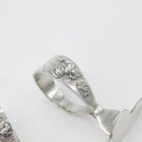 Sterling Silver Mother Hen & Chick Baby Pusher & Feeder 1938 Sheffield Antique