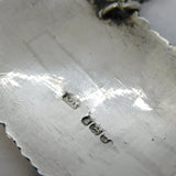 George III Sterling Silver Floral Gin Decanter Label Antique 1819 London
