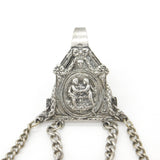 Victorian Hanau Sterling Silver Art Nouveau Chatelaine with Tools Antique c1860