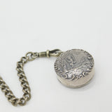 Victorian Hanau Sterling Silver Art Nouveau Chatelaine with Tools Antique c1860