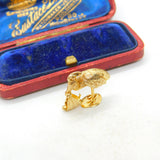 Stork Delivering Baby English 9ct Yellow Gold Charm or Pendant Vintage 1964