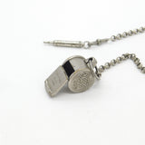 Victorian Silver Plated Chatelaine with Whistle, Key & Hook Antique c1880