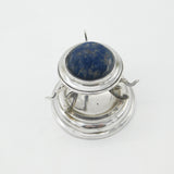 Edwardian Sterling Silver Pin Cushion & Ring Tree Stand 1909 London Antique