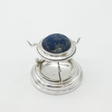 Edwardian Sterling Silver Pin Cushion & Ring Tree Stand 1909 London Antique