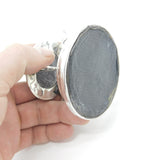 Edwardian Sterling Silver Pin Cushion & Ring Tree Stand 1909 London Antique
