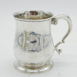 George II Sterling Silver Armorial Crest Tankard Mug Antique 1753 London