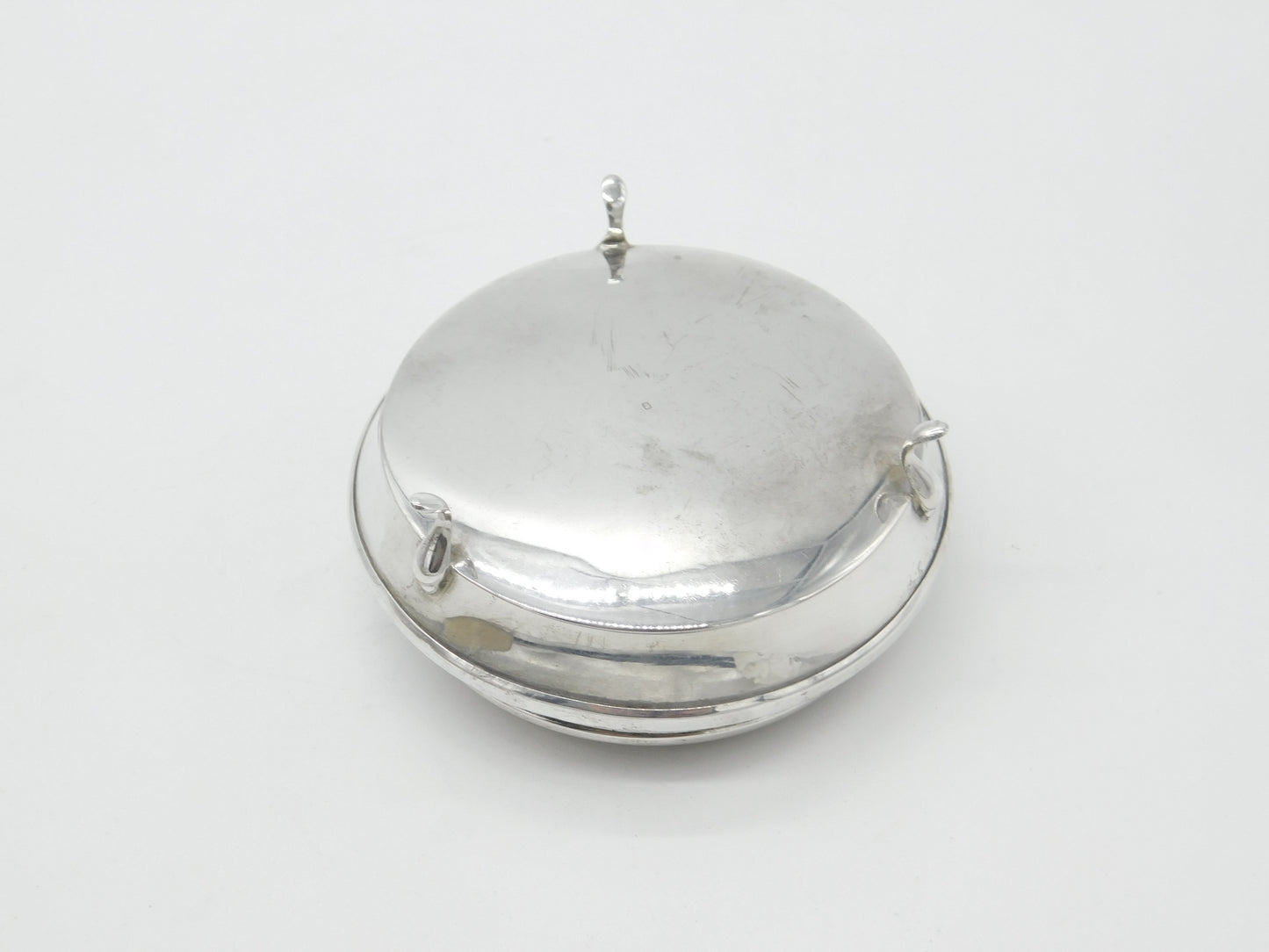 Sterling Silver Trinket Jewellery Box with Mother of Pearl Lid 1926 Birmingham