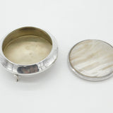 Sterling Silver Trinket Jewellery Box with Mother of Pearl Lid 1926 Birmingham