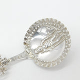 Early Victorian Dutch Sterling Silver Tea Caddy Spoon Antique c1850