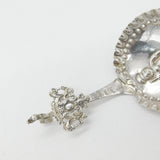 Early Victorian Dutch Sterling Silver Tea Caddy Spoon Antique c1850