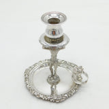 William IV Sterling Silver Novelty Harlequin Candle Taperstick Antique London