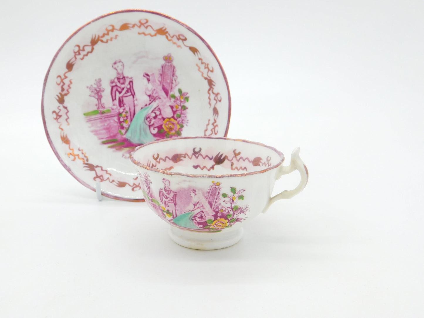 Queen Victoria & Prince Albert Royal Wedding Commemorative Cup & Saucer 1840