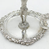 William IV Sterling Silver Novelty Harlequin Candle Taperstick Antique London