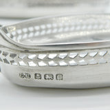 Pair of Sterling Silver Viking Ship Form Novelty Salt Cellars Antique 1927 Birmingham