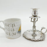 William IV Sterling Silver Novelty Harlequin Candle Taperstick Antique London