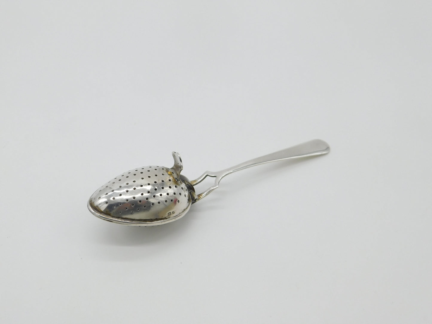 Sterling Silver Egg Shaped String Loaded Tea Infuser Antique 1930 Art Deco Birmingham