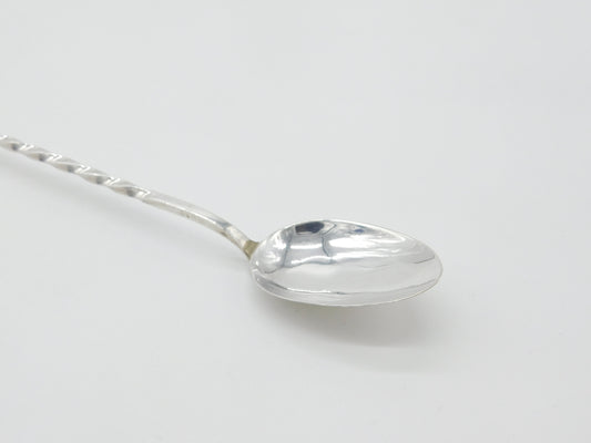 Millenium Year Sterling Silver Long Stem Cocktail Mixing Spoon Vintage 2000