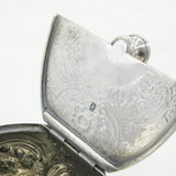 George III Sterling Silver Floral Embossed Tea Caddy Antique 1777 London