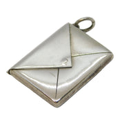 Edwardian Sterling Silver Envelope Form Stamp Case Fob Antique 1902 Birmingham