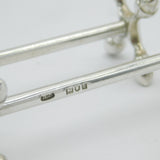 Edwardian Pair of Sterling Silver Acorn Pattern Cutlery Rests Antique London