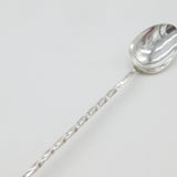 Millenium Year Sterling Silver Long Stem Cocktail Mixing Spoon Vintage 2000