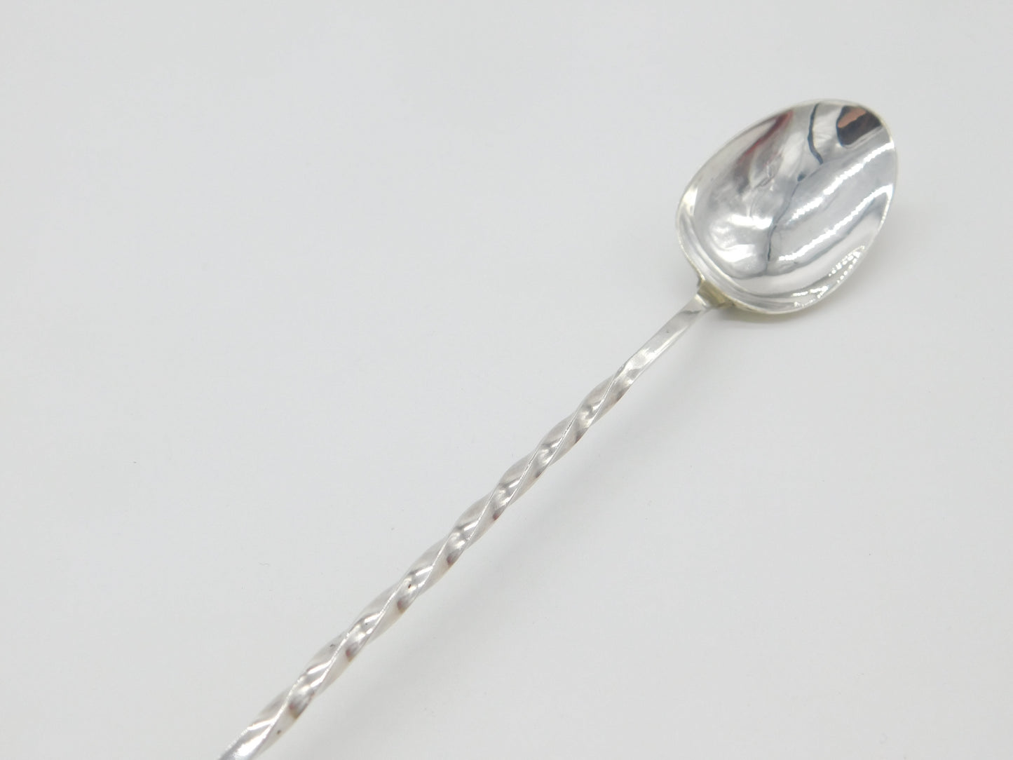 Millenium Year Sterling Silver Long Stem Cocktail Mixing Spoon Vintage 2000