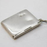 Edwardian Sterling Silver Envelope Form Stamp Case Fob Antique 1902 Birmingham
