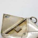 Edwardian Sterling Silver Envelope Form Stamp Case Fob Antique 1902 Birmingham