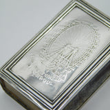 Edwardian Sterling Silver 'The Great Wheel, Blackpool' Match Box Cover Antique