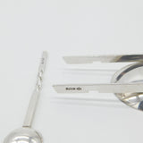 Modernist Sterling Silver Tasting Bowl & Spoon Set Vintage 1992 Sheffield