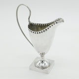 Victorian Sterling Silver Georgian Form Helmet Cream Jug Antique 1876 Birmingham