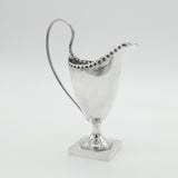 Victorian Sterling Silver Georgian Form Helmet Cream Jug Antique 1876 Birmingham