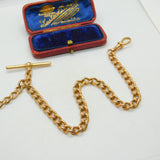 9ct Rose Gold Albert Watch Chain Necklace or Bracelet Antique Victorian c1890
