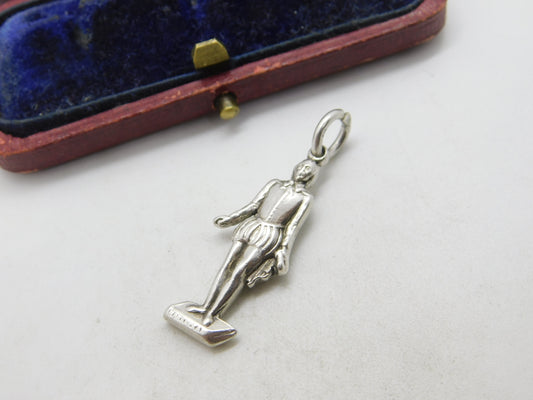 Sterling Silver William Shakespeare Charm Pendant 1911 Birmingham Antique