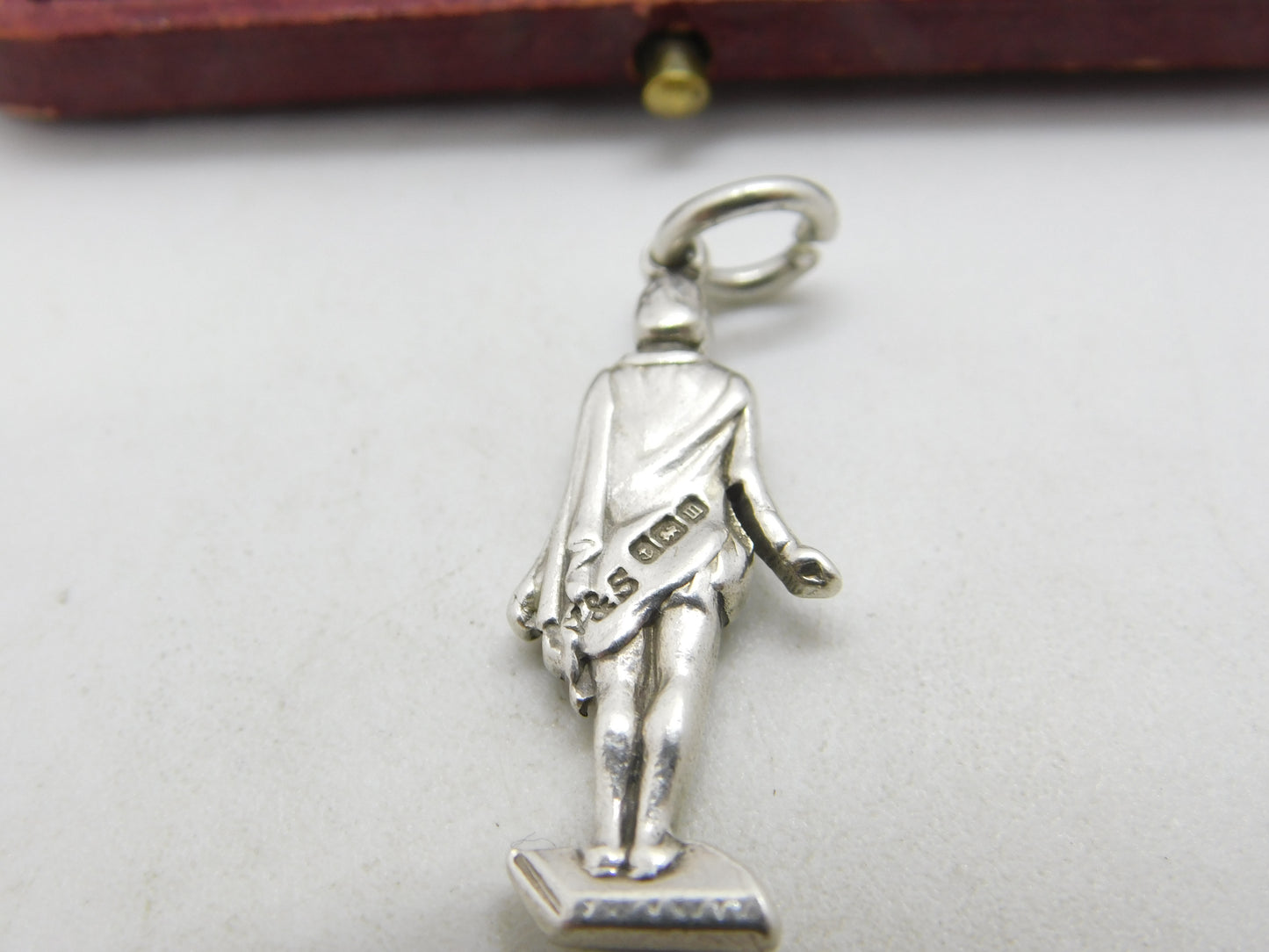 Sterling Silver William Shakespeare Charm Pendant 1911 Birmingham Antique