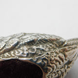 Sterling Silver Novelty Swan Form Pin Cushion Vintage 1981 London