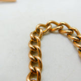 9ct Rose Gold Albert Watch Chain Necklace or Bracelet Antique Victorian c1890