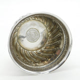Victorian Sterling Silver George II Shilling Coin Set Sugar Bowl Antique 1892 London