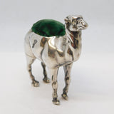 Edwardian Sterling Silver Camel Form Novelty Pin Cushion Antique 1906 Birmingham