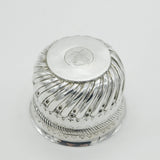 Victorian Sterling Silver George II Shilling Coin Set Sugar Bowl Antique 1892 London