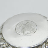 Victorian Sterling Silver George II Shilling Coin Set Sugar Bowl Antique 1892 London