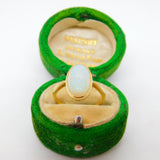 Victorian 18ct Yellow Gold & Cabochon Opal Dress Ring Antique c1880