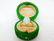 Victorian 18ct Yellow Gold & Cabochon Opal Dress Ring Antique c1880
